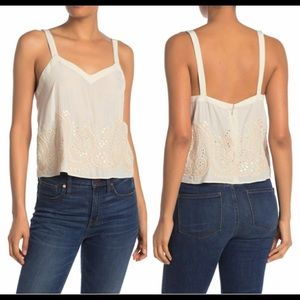Ramy Brook Margo Embroidered Top NWT